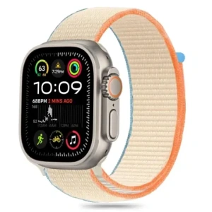 Kup Pasek Tech-Protect Nylon Apple Watch 6 / 7 / 8 / 9 / 10 / SE / Ultra 1 / 2 44/45/46/49mm Cream - THP3360 - {ean13} - Sklep Home Screen