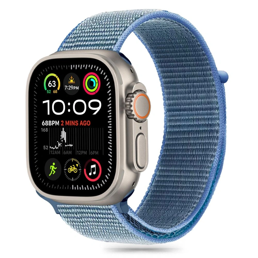 Pasek Tech-Protect Nylon Apple Watch 6 / 7 / 8 / 9 / 10 / SE 40/41/42mm Baby Blue