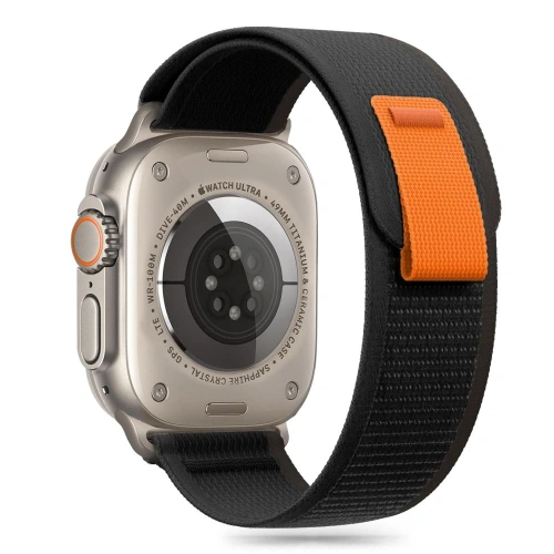 Kup Tech-Protect Nylon csíkos Apple Watch 6 / 7 / 8 / 9 / 10 / SE / Ultra 1 / 2 44/45/46/49mm Fekete/narancs - THP3363 - {ean13} - Sklep Home Screen