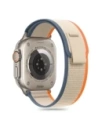 Tech-Protect Nylon Stripe Apple Watch 6 / 7 / 8 / 9 / 10 / SE / Ultra 1 / 2 44/45/46/49mm Cream/orange