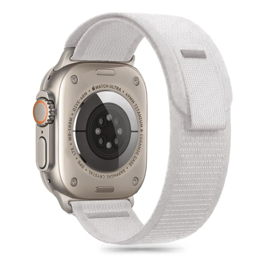 Kup Pasek Tech-Protect Nylon Stripe Apple Watch 6 / 7 / 8 / 9 / 10 / SE / Ultra 1 / 2 44/45/46/49mm Crayon Grey - THP3365 - {ean13} - Sklep Home Screen