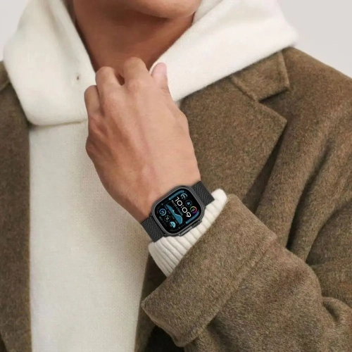 Kup Tech-Protect Milano Apple Watch 6 / 7 / 8 / 9 / 10 / SE / Ultra 1 / 2 44/45/46/49mm Fekete - THP3366 - {ean13} - Sklep Home Screen