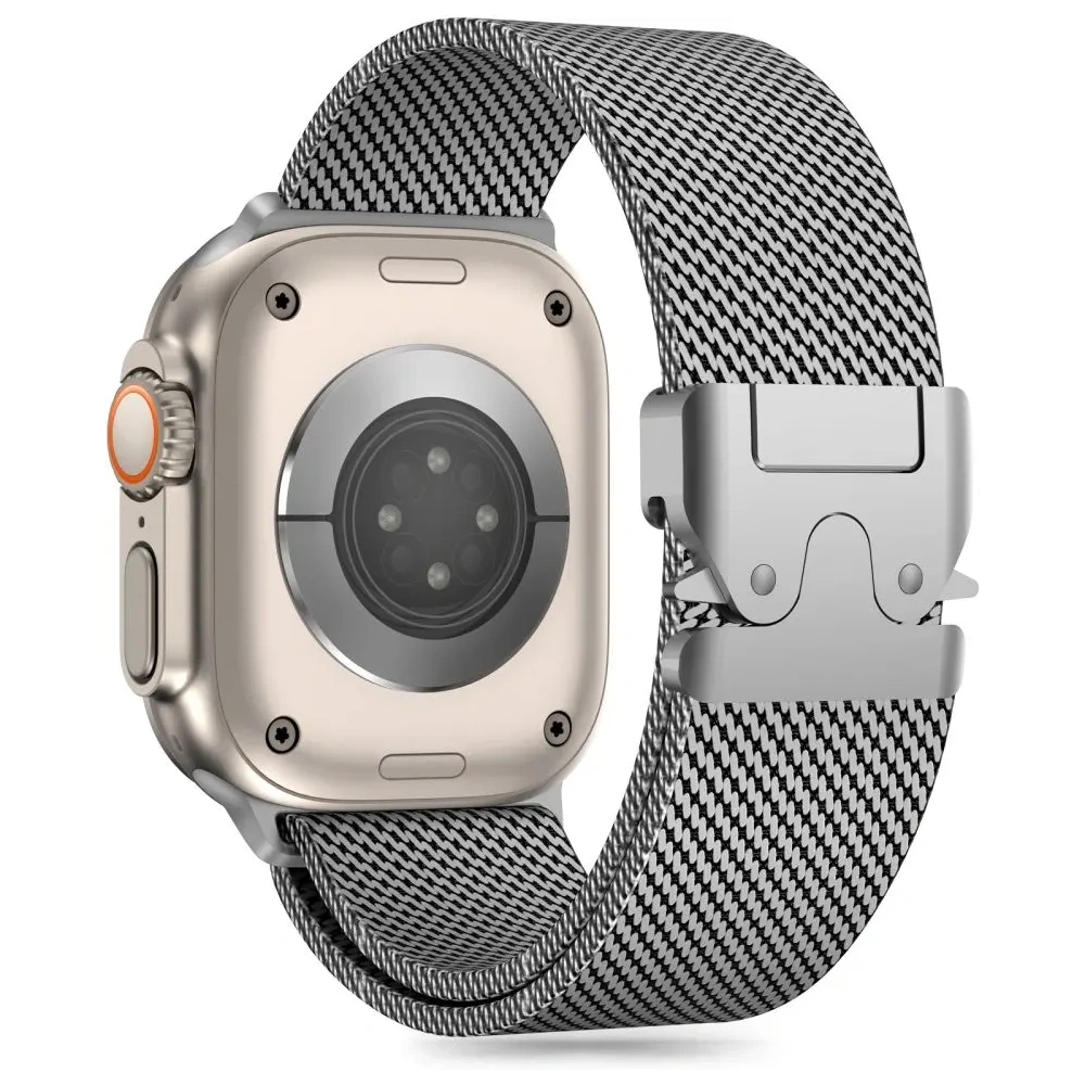 Bransoleta Tech-Protect Milano Apple Watch 6 / 7 / 8 / 9 / 10 / SE / Ultra 1 / 2 44/45/46/49mm Silver