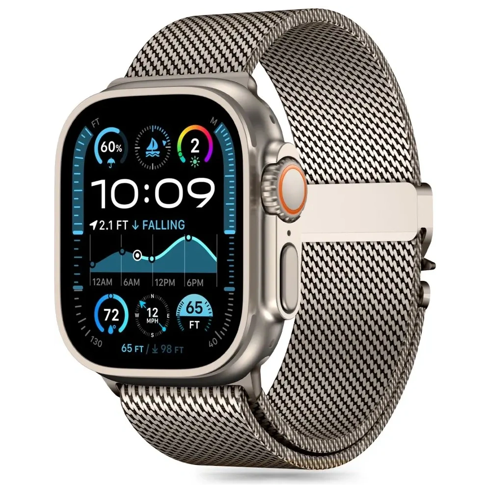 Bransoleta Tech-Protect Milano Apple Watch 6 / 7 / 8 / 9 / 10 / SE / Ultra 1 / 2 44/45/46/49mm Titanium