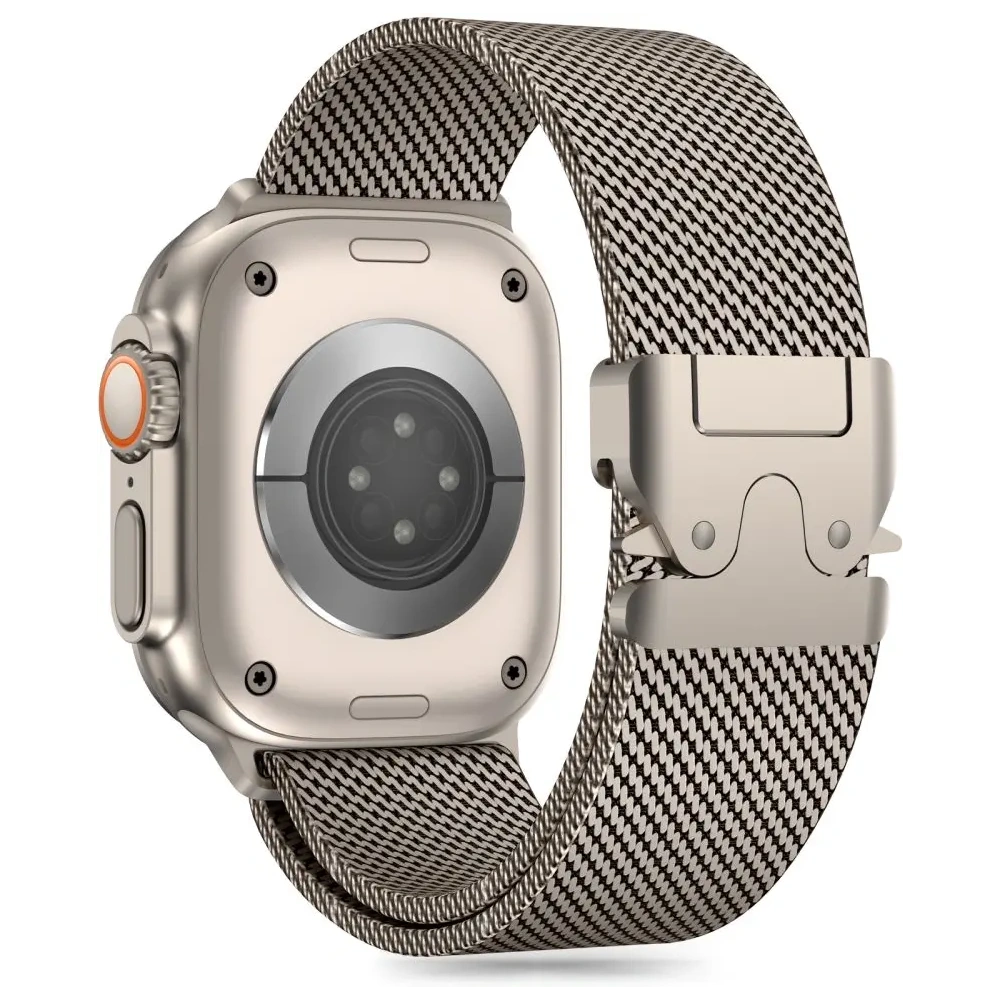 Bransoleta Tech-Protect Milano Apple Watch 6 / 7 / 8 / 9 / 10 / SE / Ultra 1 / 2 44/45/46/49mm Titanium