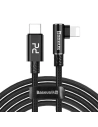 Kup USB-C to Lightning PD sarokkábel Baseus MVP Elbow, 18W, 2m (fekete) - BSU1207BLK - {ean13} - Sklep Home Screen