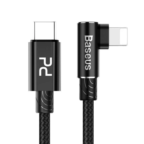 Kup USB-C to Lightning PD sarokkábel Baseus MVP Elbow, 18W, 2m (fekete) - BSU1207BLK - {ean13} - Sklep Home Screen