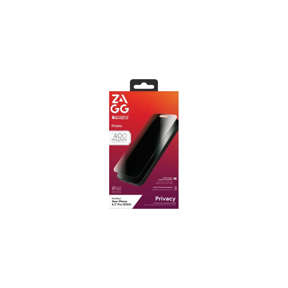Szkło prywatyzujące ZAGG InvisibleShield Glass Elite Privacy Apple iPhone 16 Pro