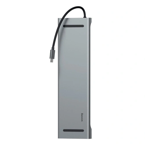 Kup Adapter 11w1 Baseus Enjoyment, HUB USB-C do 2x HDMI, 3x USB 3.0, VGA, RJ45, USB-C PD, SD/microSD, jack 3,5mm - BSU1208 - {ean13} - Sklep Home Screen