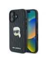 Buy Karl Lagerfeld KLHCP16SPGKLKIPK Apple iPhone 16 hardcase Monogram Karl Head Pin black - KLD21743 - {ean13} - Home Screen Store Europe