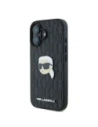 Kup Etui Karl Lagerfeld KLHCP16SPGKLKIPK Apple iPhone 16 hardcase Monogram Karl Head Pin czarny/black - KLD21743 - {ean13} - Sklep Home Screen