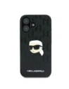 Buy Karl Lagerfeld KLHCP16SPGKLKIPK Apple iPhone 16 hardcase Monogram Karl Head Pin black - KLD21743 - {ean13} - Home Screen Store Europe
