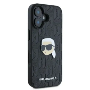 Kup Etui Karl Lagerfeld KLHCP16SPGKLKIPK Apple iPhone 16 hardcase Monogram Karl Head Pin černý/black - KLD21743 - {ean13} - Sklep Home Screen