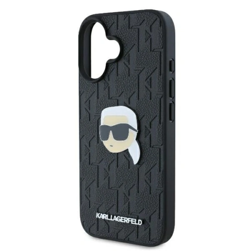 Kup Etui Karl Lagerfeld KLHCP16SPGKLKIPK Apple iPhone 16 hardcase Monogram Karl Head Pin czarny/black - KLD21743 - {ean13} - Sklep Home Screen