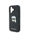 Buy Karl Lagerfeld KLHCP16SPGKLKIPK Apple iPhone 16 hardcase Monogram Karl Head Pin black - KLD21743 - {ean13} - Home Screen Store Europe