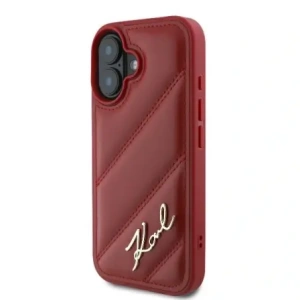 Kup Etui Karl Lagerfeld KLHCP16SPQDSMGR Apple iPhone 16 hardcase Quilted Signature červený/red - KLD21746 - {ean13} - Sklep Home Screen