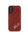 Buy Karl Lagerfeld KLHCP16SPQDSMGR Apple iPhone 16 hardcase Quilted Signature red - KLD21746 - {ean13} - Home Screen Store Europe