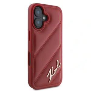 Kup Etui Karl Lagerfeld KLHCP16SPQDSMGR Apple iPhone 16 hardcase Quilted Signature červený/red - KLD21746 - {ean13} - Sklep Home Screen