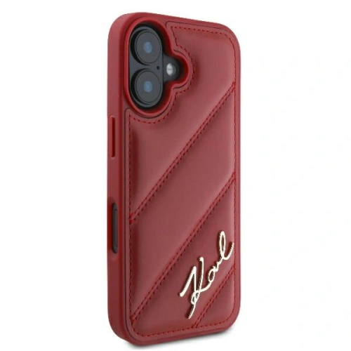 Kup Karl Lagerfeld KLHCP16SPQDSMGR Apple iPhone 16 kemény tok Quilted Signature piros - KLD21746 - {ean13} - Sklep Home Screen