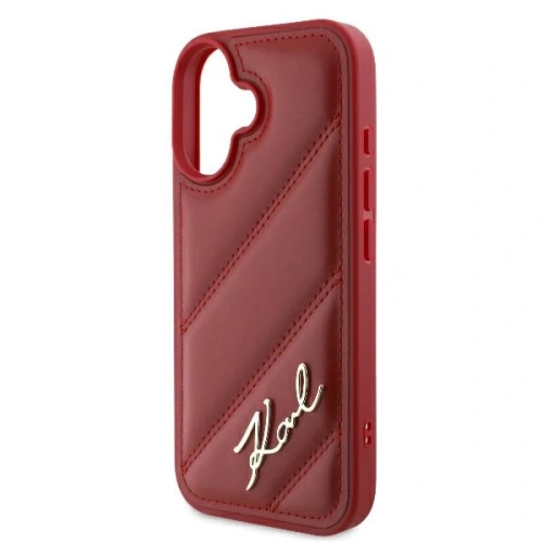 Kup Etui Karl Lagerfeld KLHCP16SPQDSMGR Apple iPhone 16 hardcase Quilted Signature czerwony/red - KLD21746 - {ean13} - Sklep Home Screen