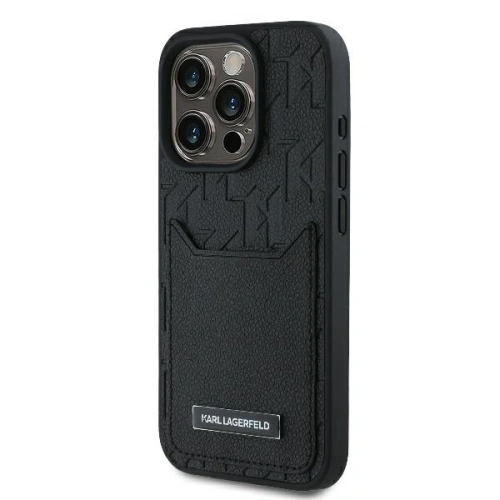 Kup Karl Lagerfeld KLHCP16XPGKHPRPK Apple iPhone 16 Pro Max Hardcase mit Kartenfächern Monogramm schwarz - KLD21747 - {ean13} - Sklep Home Screen