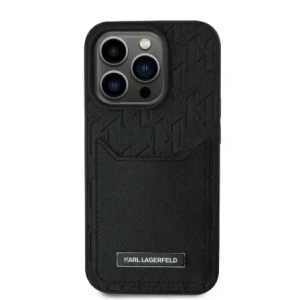 Kup Karl Lagerfeld KLHCP16XPGKHPRPK Apple iPhone 16 Pro Max Hardcase mit Kartenfächern Monogramm schwarz - KLD21747 - {ean13} - Sklep Home Screen