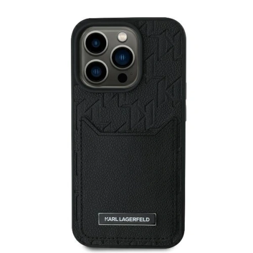 Kup Karl Lagerfeld KLHCP16XPGKHPRPK Apple iPhone 16 Pro Max Hardcase mit Kartenfächern Monogramm schwarz - KLD21747 - {ean13} - Sklep Home Screen