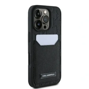 Kup Karl Lagerfeld KLHCP16XPGKHPRPK Apple iPhone 16 Pro Max Hardcase mit Kartenfächern Monogramm schwarz - KLD21747 - {ean13} - Sklep Home Screen