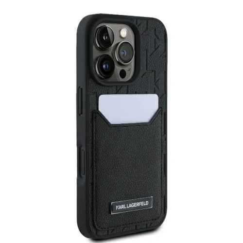 Kup Karl Lagerfeld KLHCP16XPGKHPRPK Apple iPhone 16 Pro Max Hardcase mit Kartenfächern Monogramm schwarz - KLD21747 - {ean13} - Sklep Home Screen