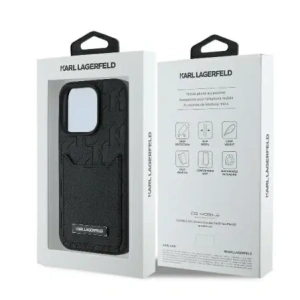 Kup Karl Lagerfeld KLHCP16XPGKHPRPK Apple iPhone 16 Pro Max Hardcase mit Kartenfächern Monogramm schwarz - KLD21747 - {ean13} - Sklep Home Screen