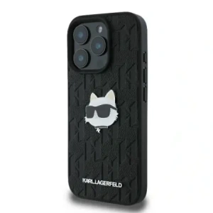 Kup Karl Lagerfeld KLHCP16XPGKLCHPK Apple iPhone 16 Pro Max Hartschale Monogram Choupette Head Pin schwarz - KLD21748 - {ean13} - Sklep Home Screen