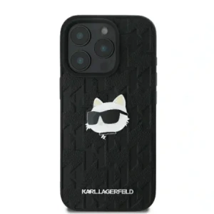 Kup Etui Karl Lagerfeld KLHCP16XPGKLCHPK Apple iPhone 16 Pro Max hardcase Monogram Choupette Head Pin černý/black - KLD21748 - {ean13} - Sklep Home Screen