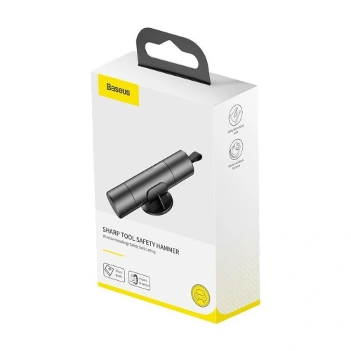 Kup Accesoriu auto 2 în 1 Baseus, ciocan pentru geamuri + cuțit pentru centuri (gri) - BSU1210GRY - {ean13} - Sklep Home Screen