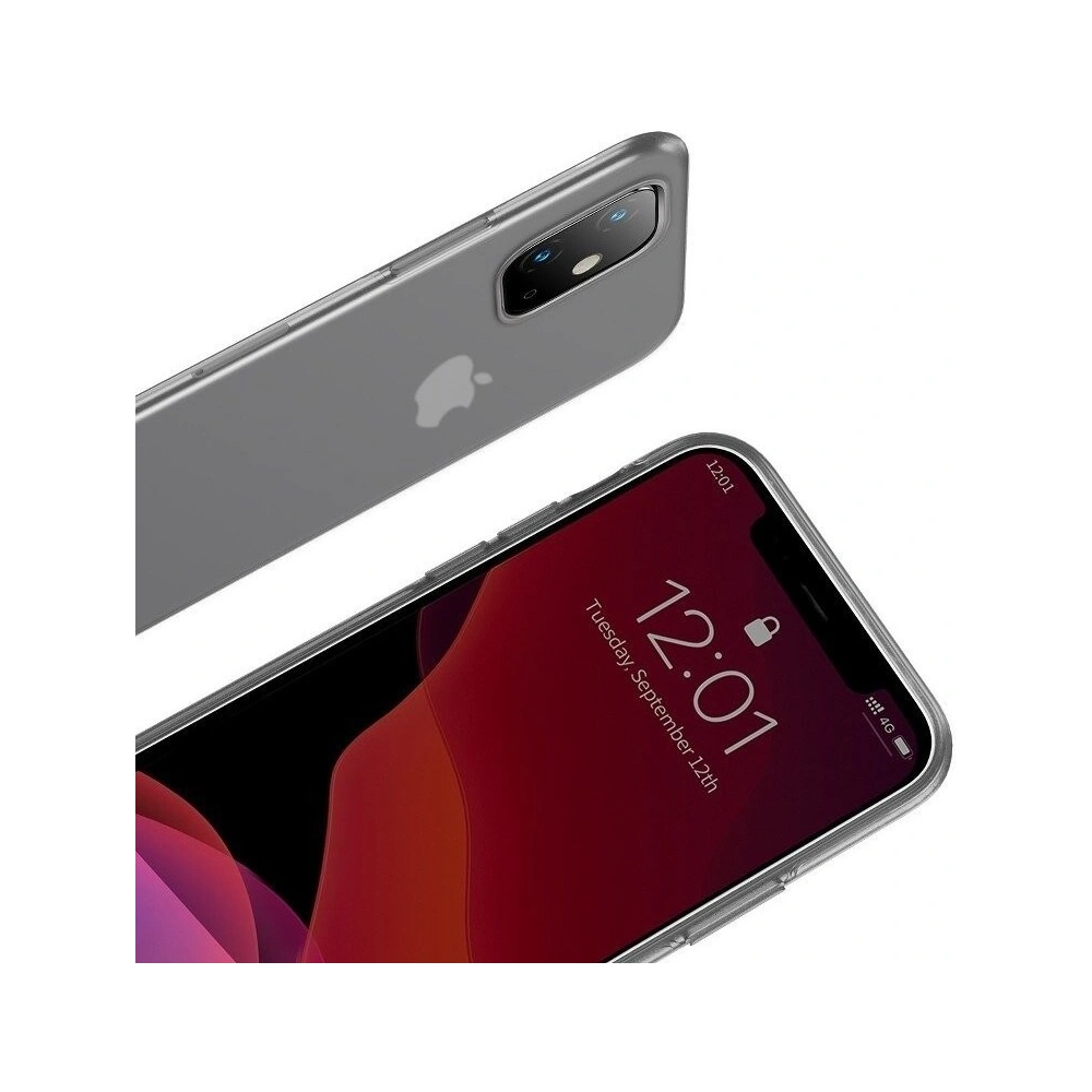 Etui silikonowe Baseus Jelly Liquid Silica Gel Case do iPhone 11 6,1 (czarne)