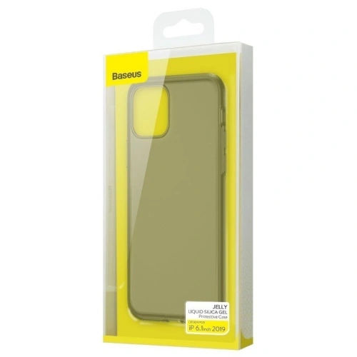 Kup Etui silikonowe Baseus Jelly Liquid Silica Gel Case do iPhone 11 6,1 (czarne) - BSU1216BLK - {ean13} - Sklep Home Screen