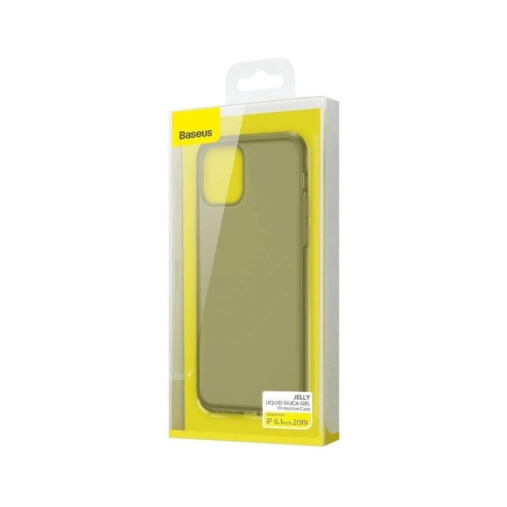 Etui silikonowe Baseus Jelly Liquid Silica Gel Case do iPhone 11 6,1 (czarne)