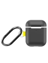 Baseus Apple Tasche Let's go Woven Label Haken AirPods 1/2 Grau Gelb