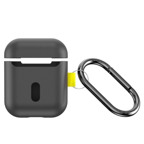 Kup Baseus Apple Tasche Let's go Woven Label Haken AirPods 1/2 Grau Gelb - BSU1218GRY - {ean13} - Sklep Home Screen