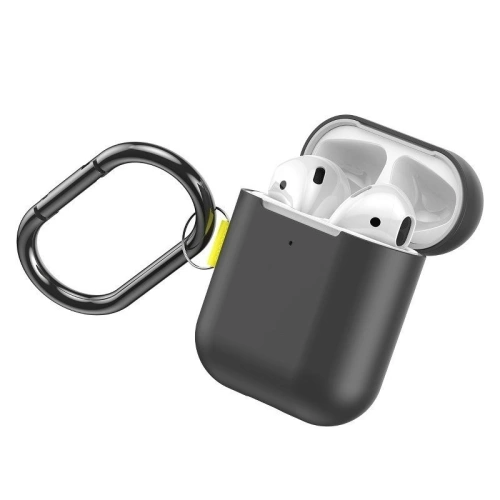 Buy Baseus Let's go Woven Label Hook Protective Case For Apple AirPods 1/2 Generation grey&yellow - BSU1218GRY - {ean13} - Home Screen Store Europe