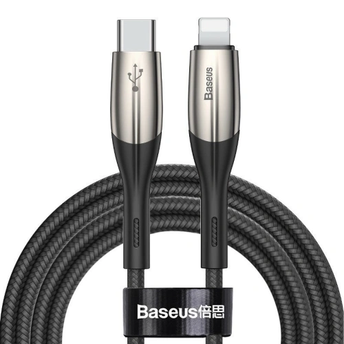 Kup Baseus USB-C zu Lightning PD Kabel Horizontal, Power Delivery, LED, 2m (schwarz) - BSU1219BLK - {ean13} - Sklep Home Screen