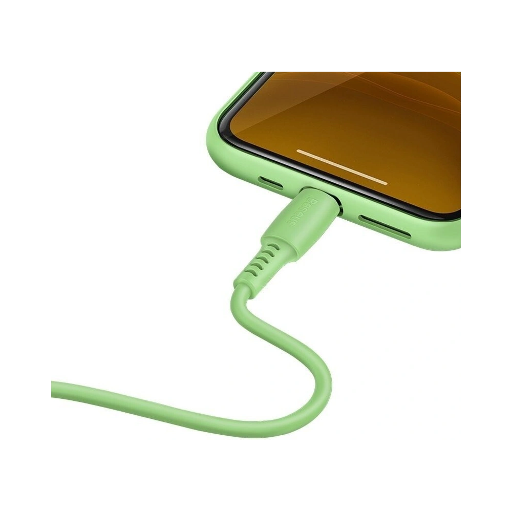 Kabel USB-C do Lightning Baseus Colourful, PD, 18W, 1.2m (zielony)