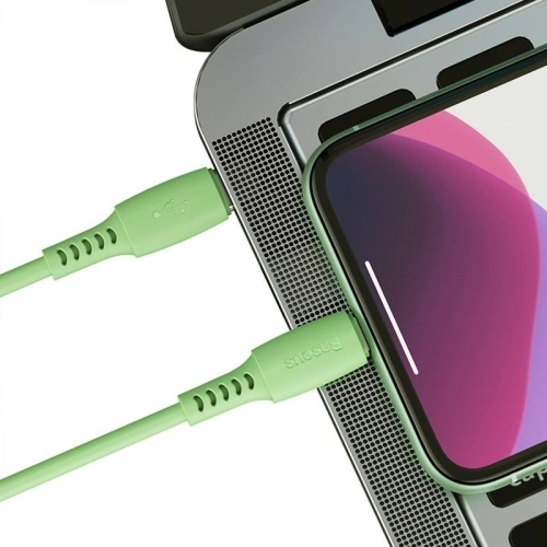 Kup Cablul USB-C la Lightning Baseus Colorat, PD, 18W, 1.2m (verde) - BSU1220GRN - {ean13} - Sklep Home Screen
