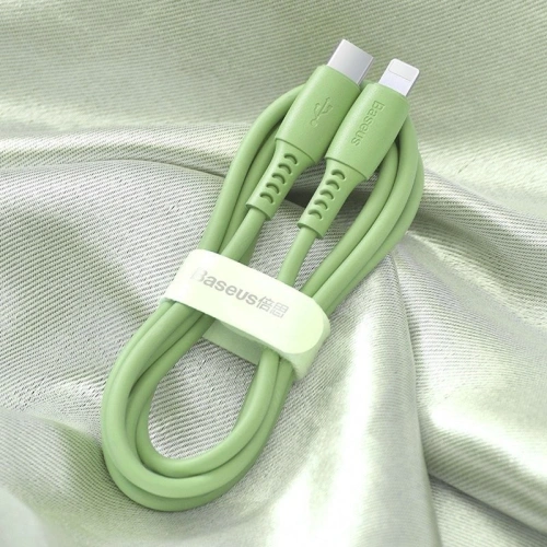 Kup Cablul USB-C la Lightning Baseus Colorat, PD, 18W, 1.2m (verde) - BSU1220GRN - {ean13} - Sklep Home Screen