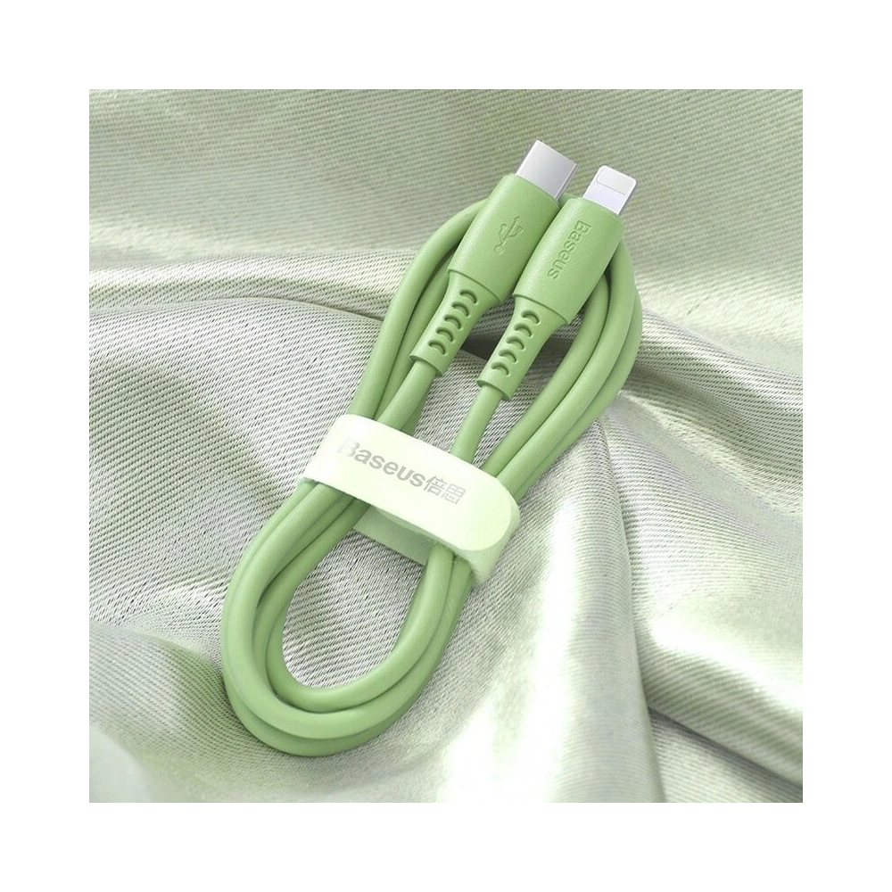 Kabel USB-C do Lightning Baseus Colourful, PD, 18W, 1.2m (zielony)
