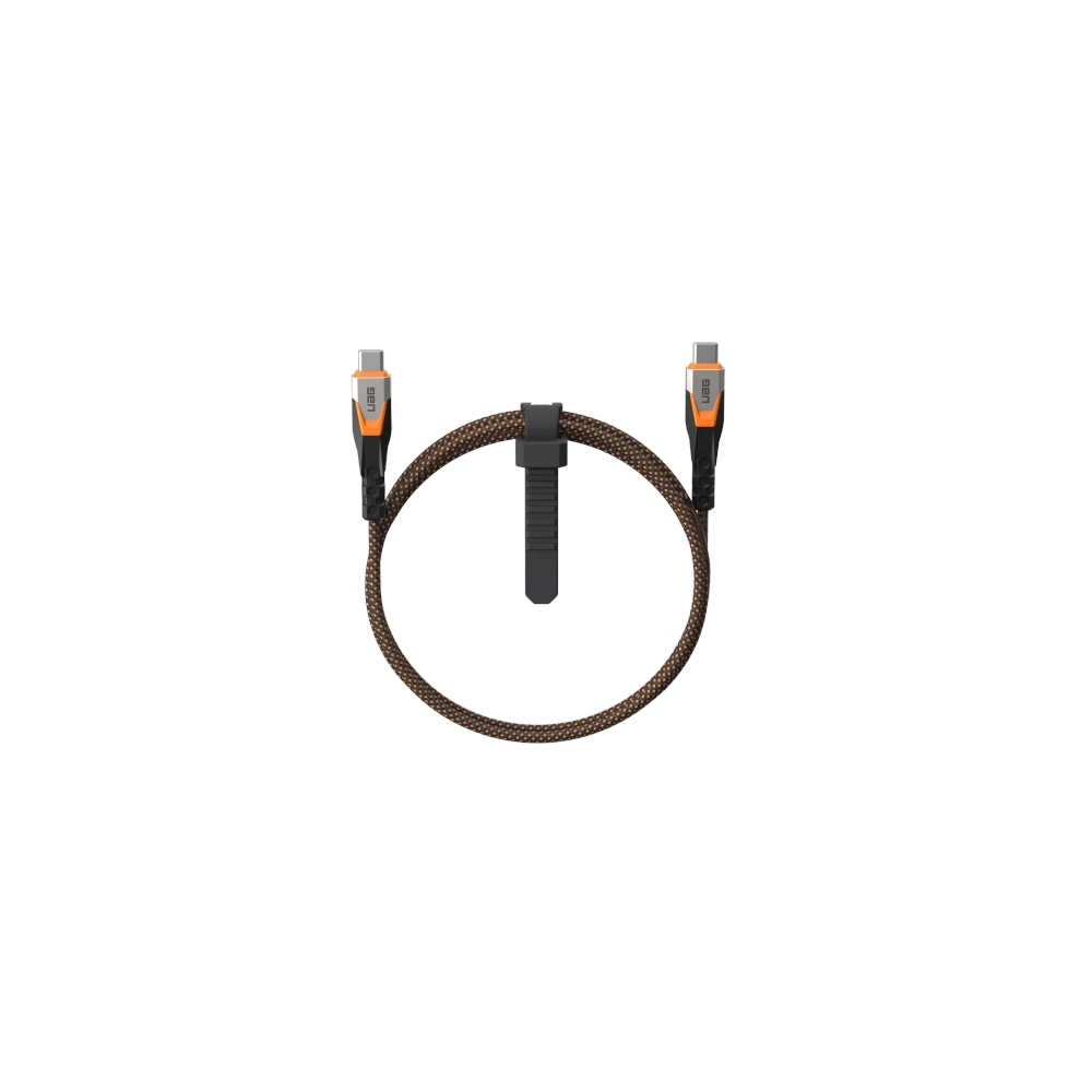 Kabel UAG Urban Armor Gear SRGE USB-C / USB-C, USB 3.2 Gen2 240W, 20Gbps, 75cm (black/orange)