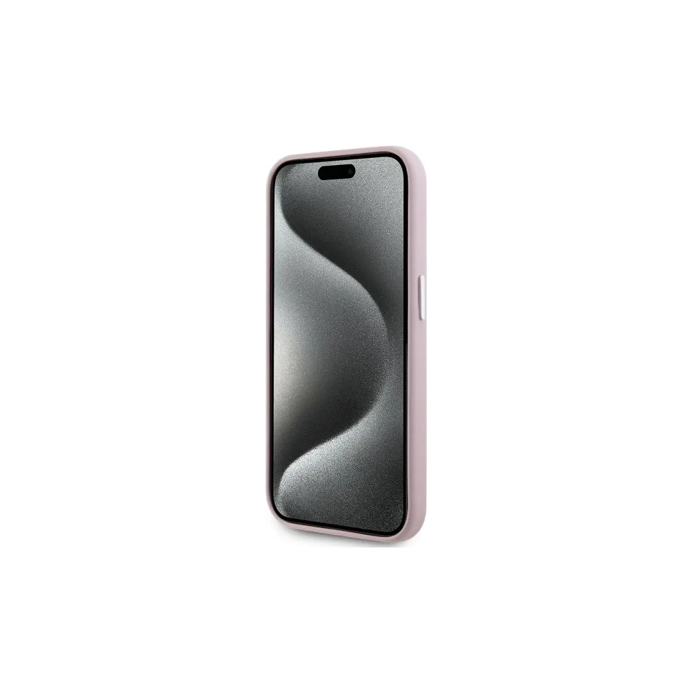 Etui Karl Lagerfeld KLHMP15LPGMSRPP Apple iPhone 15 Pro hardcase FW Metal Plate MagSafe różowy/pink