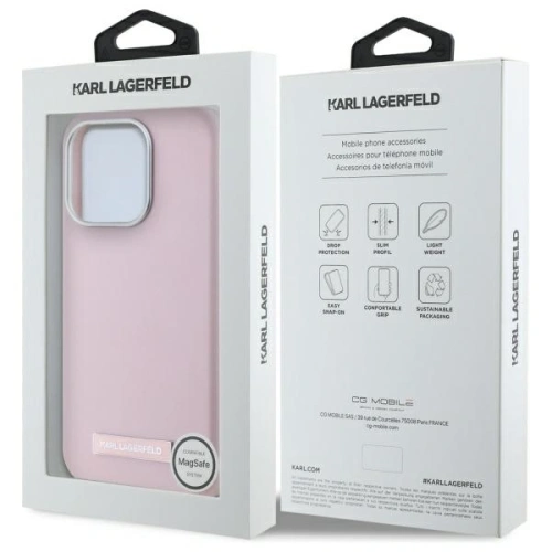 Kup Karl Lagerfeld KLHMP15XPGMSRPP Apple iPhone 15 Pro Max Hardcase FW Metallplatte MagSafe pink - KLD21752 - {ean13} - Sklep Home Screen