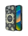 Buy Guess GUHMP16LH4PYEEK Apple iPhone 16 Pro hardcase IML Peony On 4G Background MagSafe black - GUE3652 - {ean13} - Home Screen Store Europe