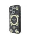 Buy Guess GUHMP16LH4PYEEK Apple iPhone 16 Pro hardcase IML Peony On 4G Background MagSafe black - GUE3652 - {ean13} - Home Screen Store Europe