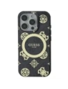 Buy Guess GUHMP16LH4PYEEK Apple iPhone 16 Pro hardcase IML Peony On 4G Background MagSafe black - GUE3652 - {ean13} - Home Screen Store Europe